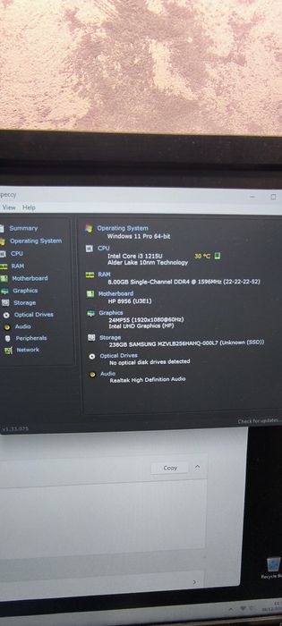 Mini Pc Hp pro 260 G9 I3 gen. 12