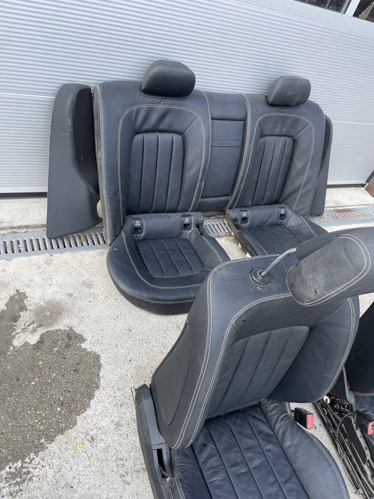 Кожен салон за мерцедес цлс/mercedes cls 218 естествена кожа подгрев