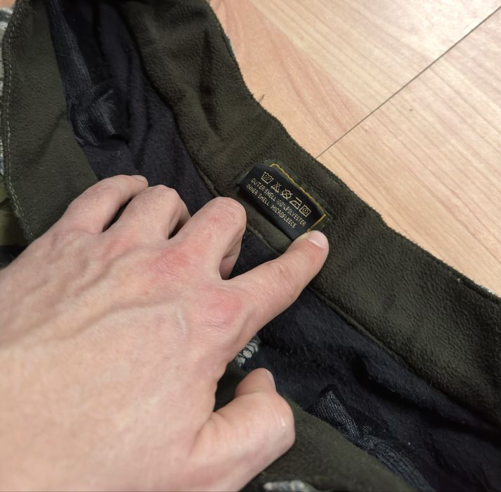 Pantaloni pants trousers cargo softshell tactical HSF camo fleece