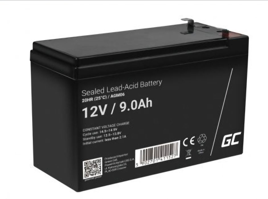Green Cell AGM 12V 9Ah акумулатори 2броя,батерия