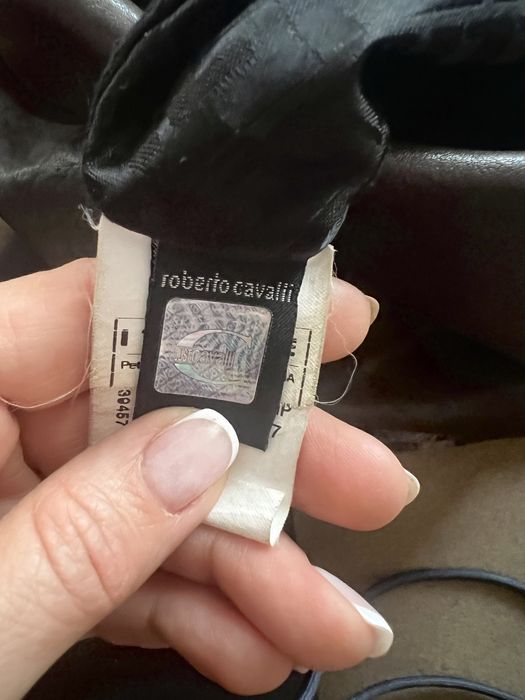 Кожена чанта Roberto Cavalli