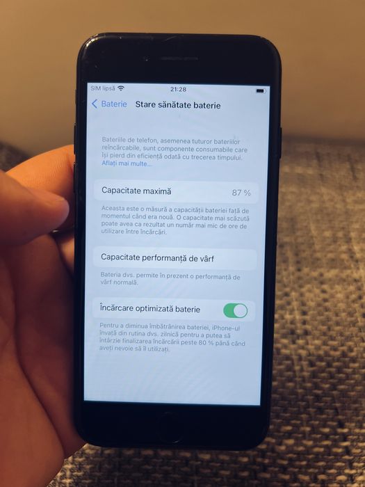 iPhone 7 Jet Black – 128 GB  87% baterie