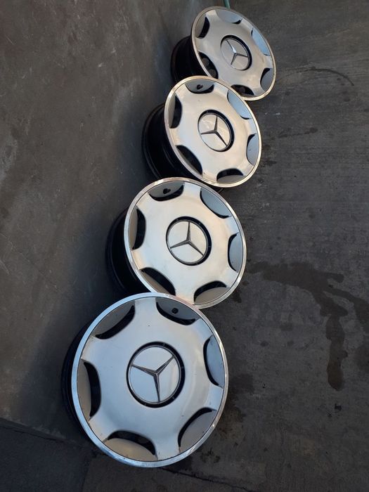 Диски штамп с колпаками на 124 мерседес