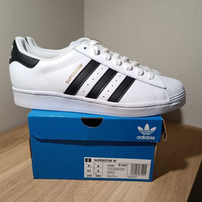 Оригинални маратонки * ADIDAS SUPERSTAR FONDATION * EU 44 2/3 -46 2/3