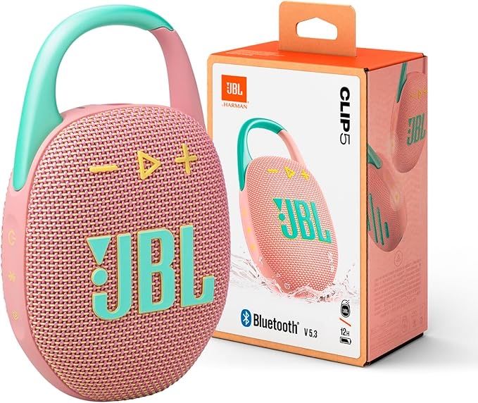 Портативная колонка jbl clip 5 для похода с карабином
