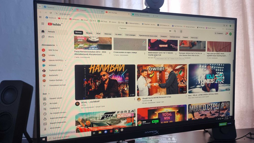 Монитор HyperX Armada 25" 240hz 1ms!