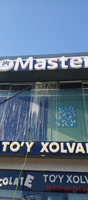 Moyka fasad oyna tozalash oyna yuvish fasad yuvish bino yuvish