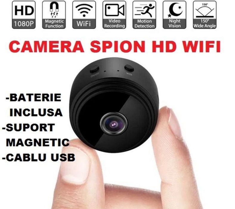Mini camera video de supraveghere wifi spion 1080P senzor miscare