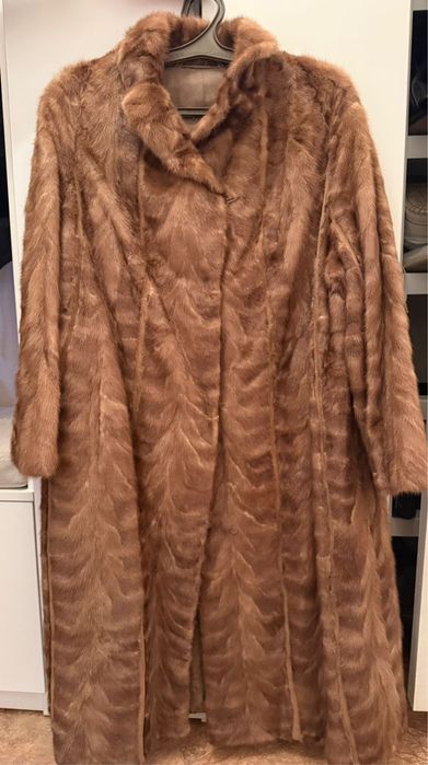 Норковая шуба длинная