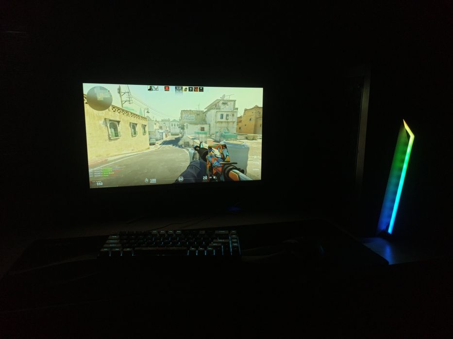 Игровой комплект: ПК + Монитор 100Hz + Механическая клавиатура HiSJ V8