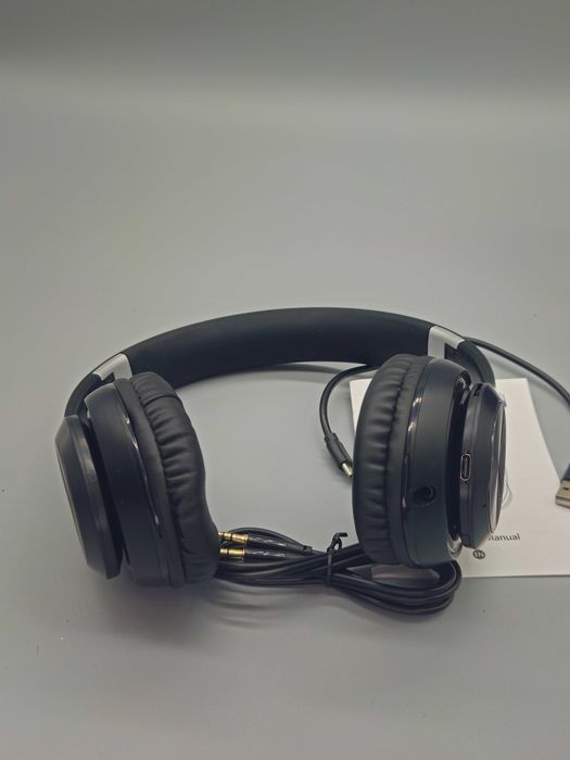 Безжични сгъваеми слушалки 9S “Super Bass” over-ear с AUX кабел!Промо!