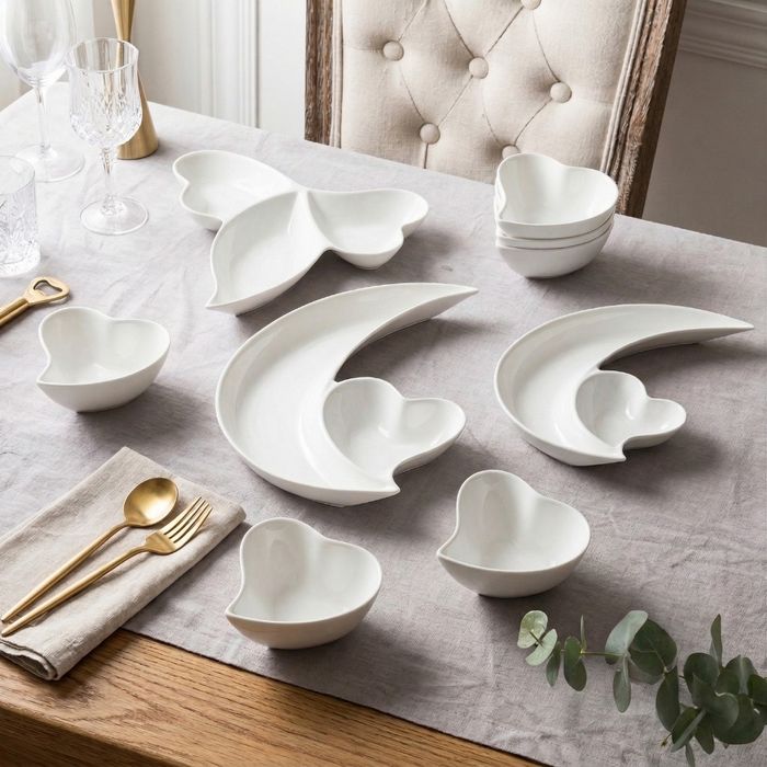 Елегантни комплекти купички по 9 части пеперуди ,звезди ,сърца