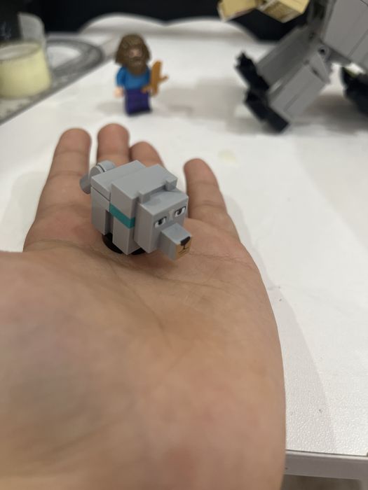 Лего майнкрафт собачка