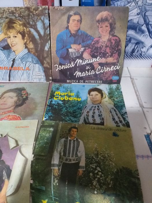 9 Coperti Discuri Vinil Cantareti Romani