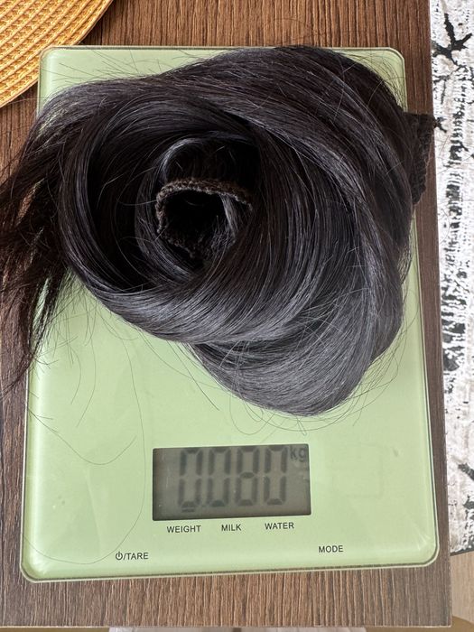 Естествена коса тъмно кафяво