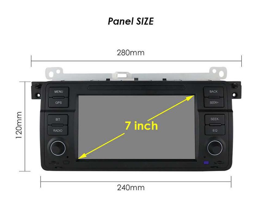 Мултимедия BMW E46 3 Двоен дин Навигация Android 316 318i 320, 325 330