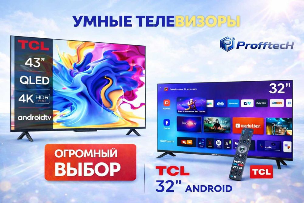 TCL 32/43... 4K QLED телевизор ассортимент умные телевизоров