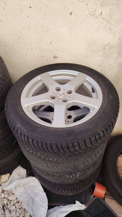 Jante Dacia Sandero Logan 4x100 anvelope mixte 205 55 16