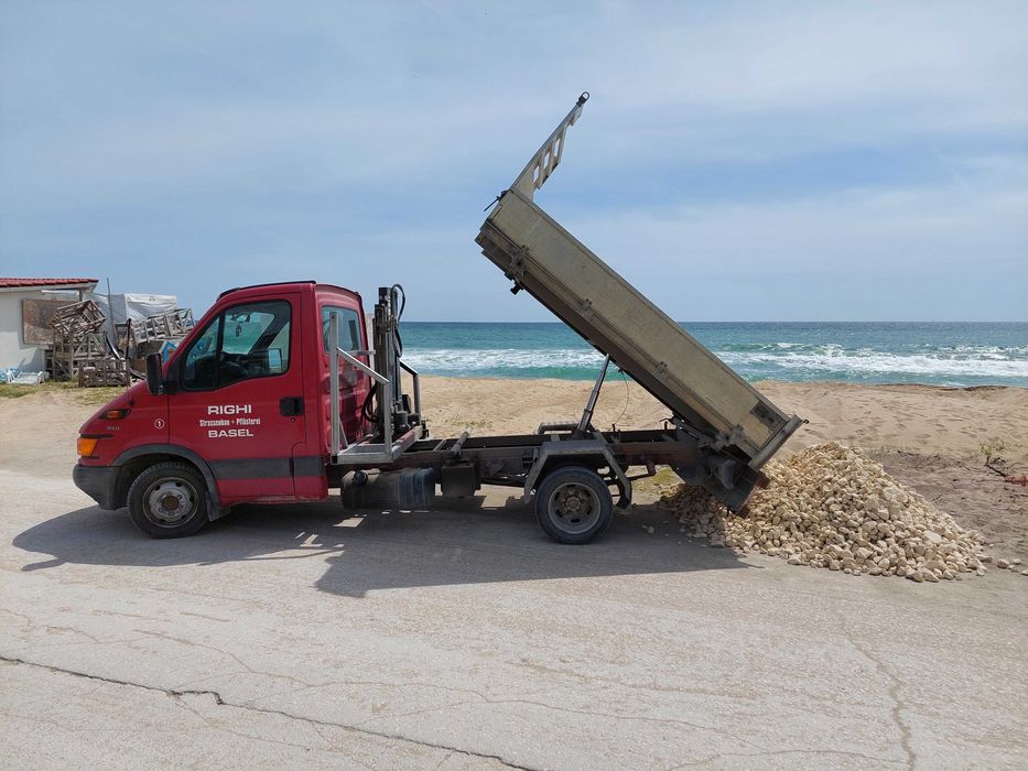 Транспортни услуги - самосвал с кран , камион с кран