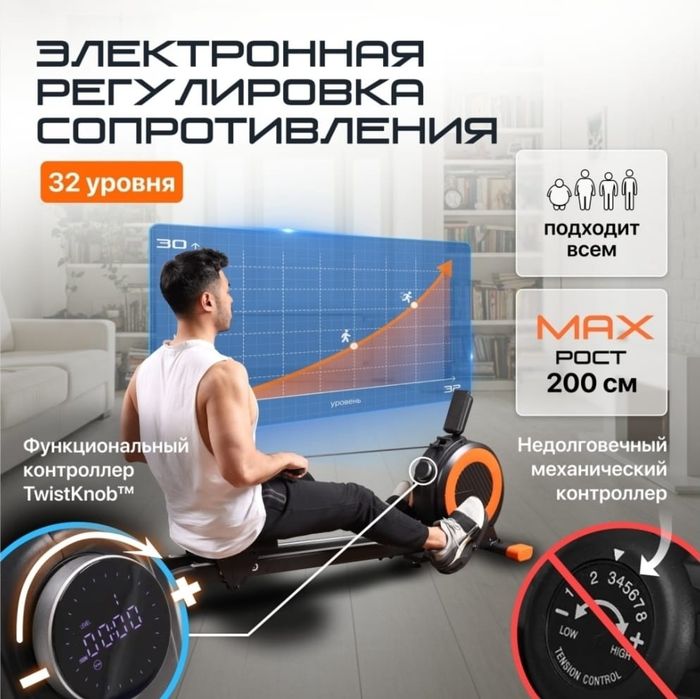 Продам гребной тренажёр  Genau