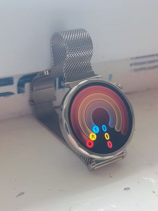 Ceas Huawei Watch GT 5 gold dama 41mm, ca nou, cutie + garantie Altex, curea metalică