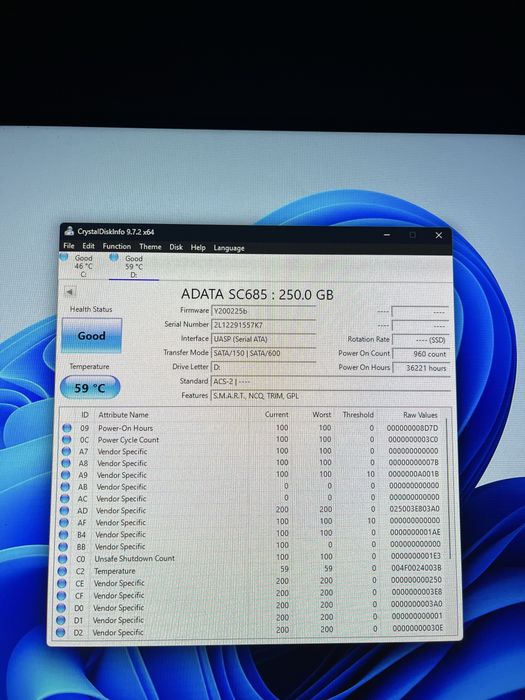 Ssd Extern 256Gb Adata