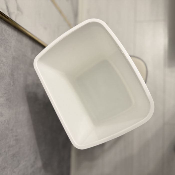 Ведро для мусора, белое, новое