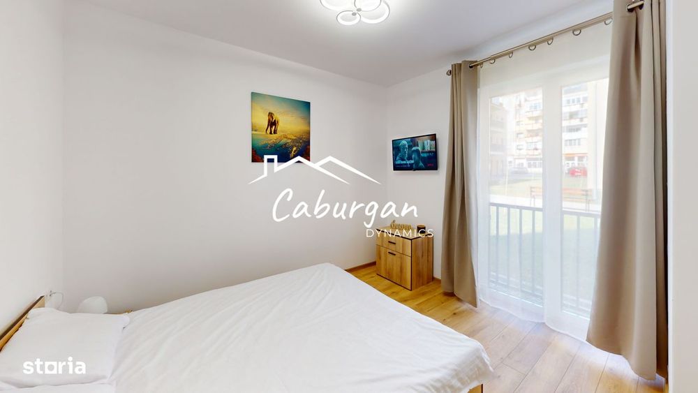 Apartament cu 2 camere, 50mp utili+balcon, bucatarie inchisa,parcare.