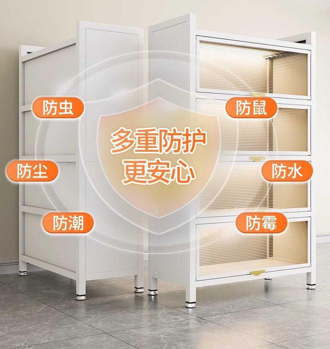 шкаф для посудыиз нержавеющей стали/ с выдвижными дверями/ для посуды