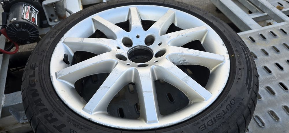 Джанти 5 112 17 ки, MERCEDES 225 45 17 гуми дот 24г. оригинални  алуми