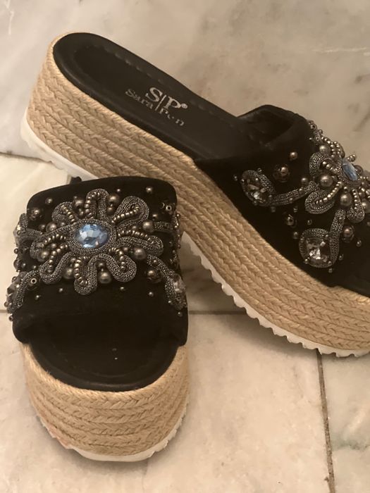 Дамски чехли Sara Pen естествена кожа