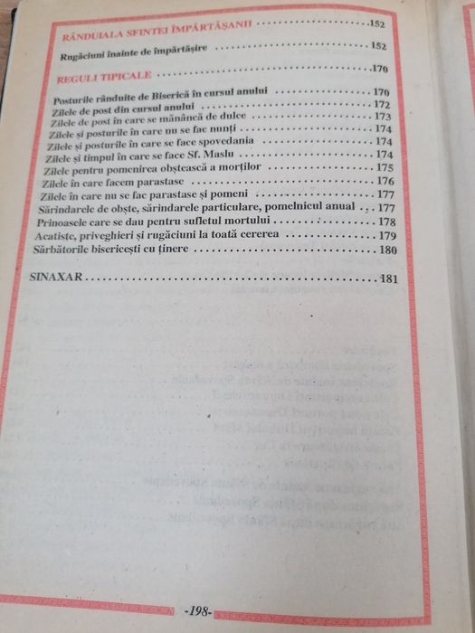 Carte de rugăciuni 1996