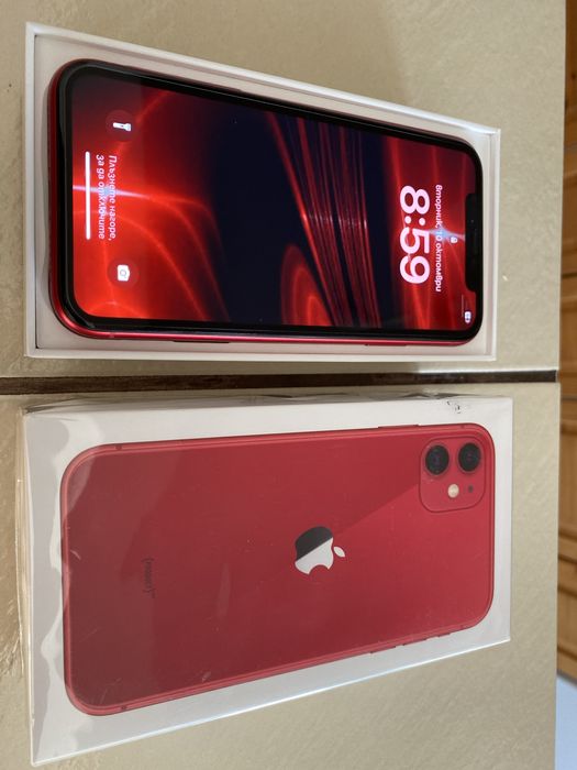 Iphone 11 64gb Red Перфектен