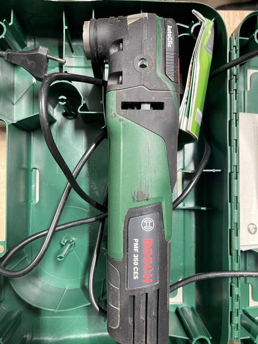 Unealtă multifuncțională Bosch PMF 350 CES (350 W, compatibilă cu accesoriile Starlock și StarlockPlus, în geantă de transport)