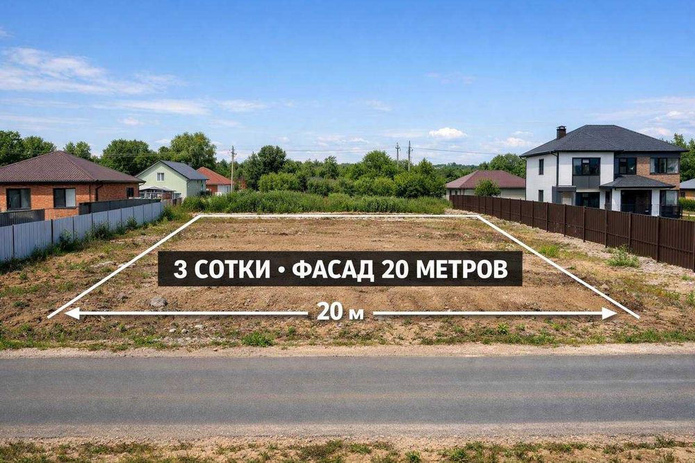 Участок 3 сотки Мирзо-Улугбек Олтинтепа (Циалковского) 20м фасад