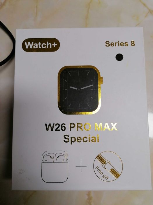 Set ceas W26 PRO MAX SERIES 8 si casti bluetooth