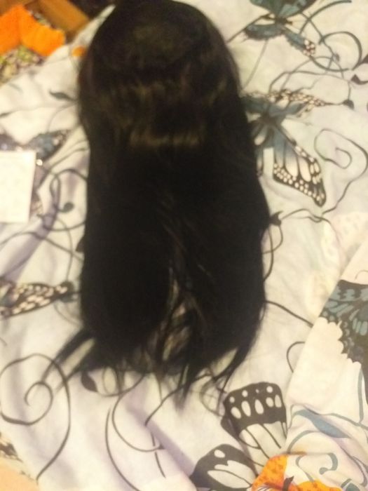 Vand peruca par negru 50 cm nou