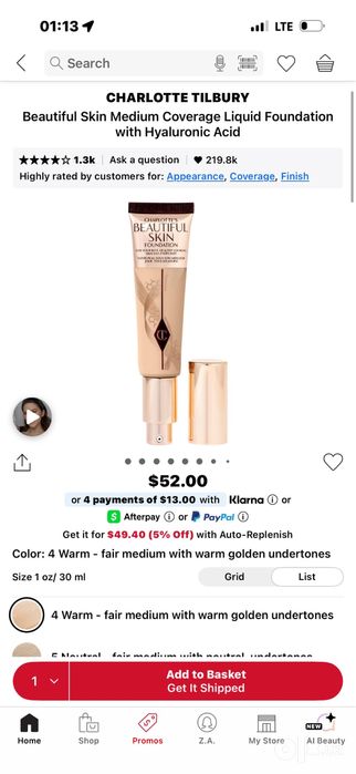 Тональник от Charlotte Tilbury