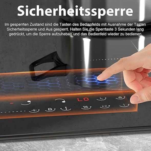 Cooksir Plită cu inducție cu priză, 4 ochiuri , instalare 60 cm