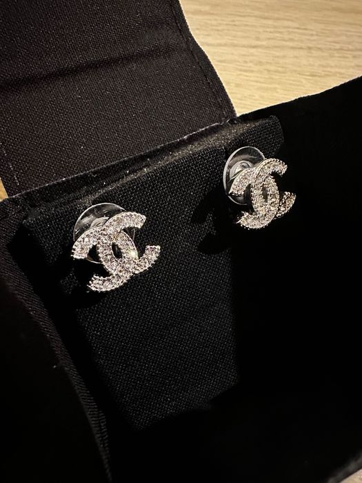 Chanel обеци “CC” позлатени