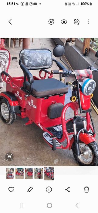 Електрическа триколка TS-750 CARGO 60V 2000W