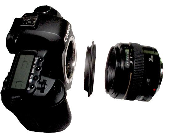 Обръщащ пръстен за обективи Canon и Nikon 52mm 55mm 58mm