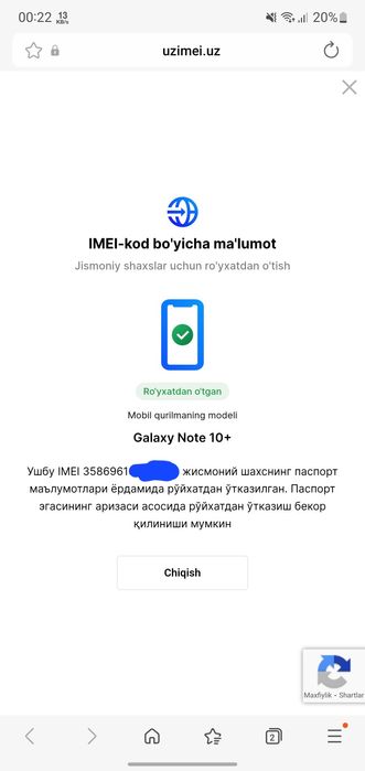 Samsung note 10 + 5g 512 gb