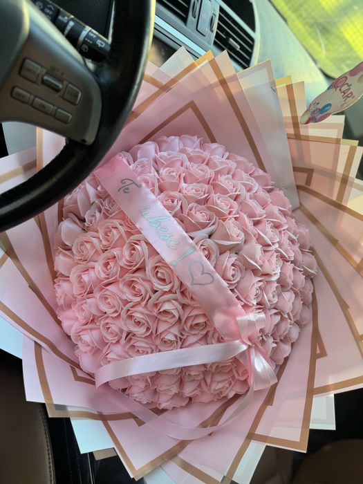 Buchet de flori din sapun