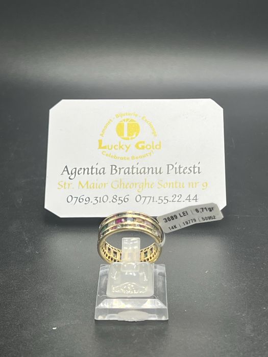 Inel aur 14k 6.71 gr marimea 18 cod 19779