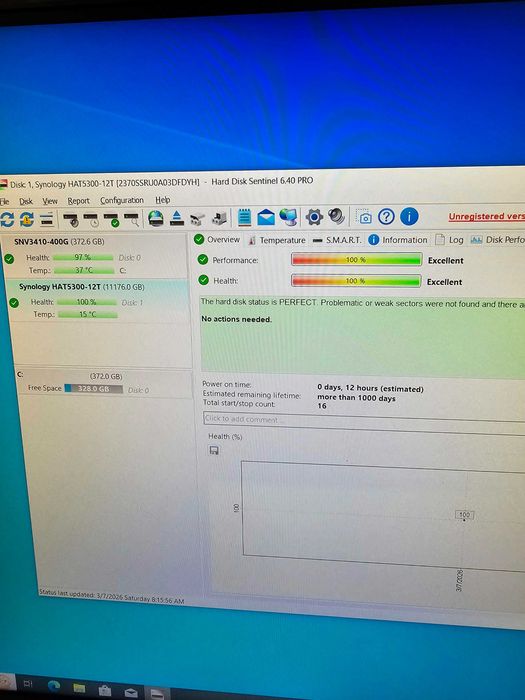 Hard disk de 12 tb Synology nou (vezi poza).