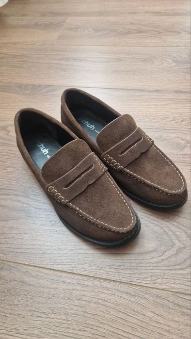 Женские лоферы, натуральная замша 37.5-38