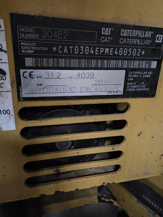 Miniexcavator Caterpillar 304E2 CR
