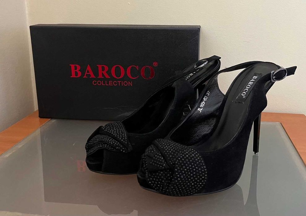 Официални високи обувки Baroco - Черен Ток