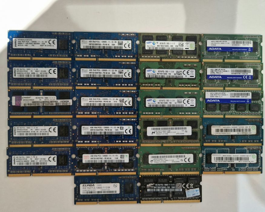 озу на ноутбук 4gb, 8gb dd3